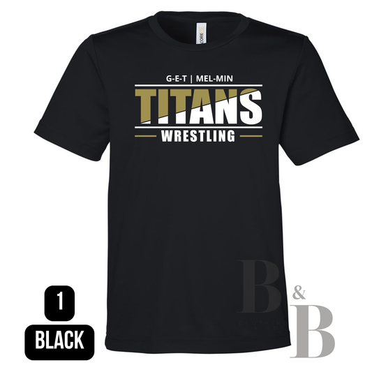 Titan Wrestling Performance Tee Adult & Youth