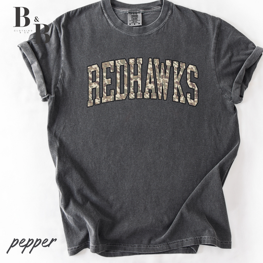 Camo Print Redhawks Tee