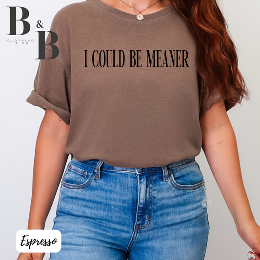 I Could Be Meaner Tee- CC