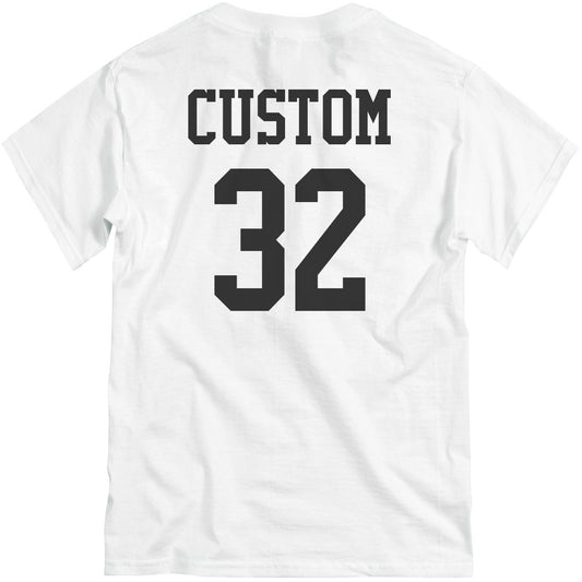 CUSTOM NAME/NUMBER ON BACK OF APPAREL