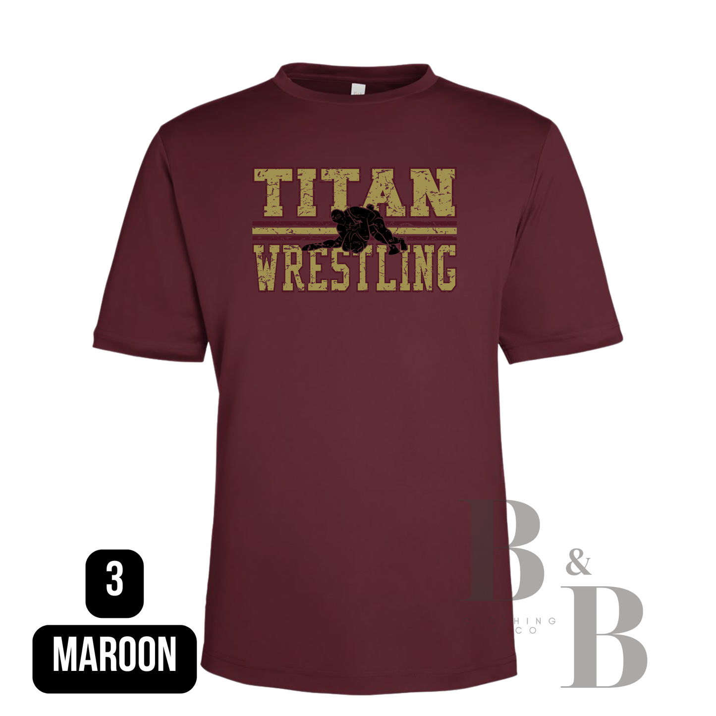 Titan Wrestling Performance Tee Adult & Youth