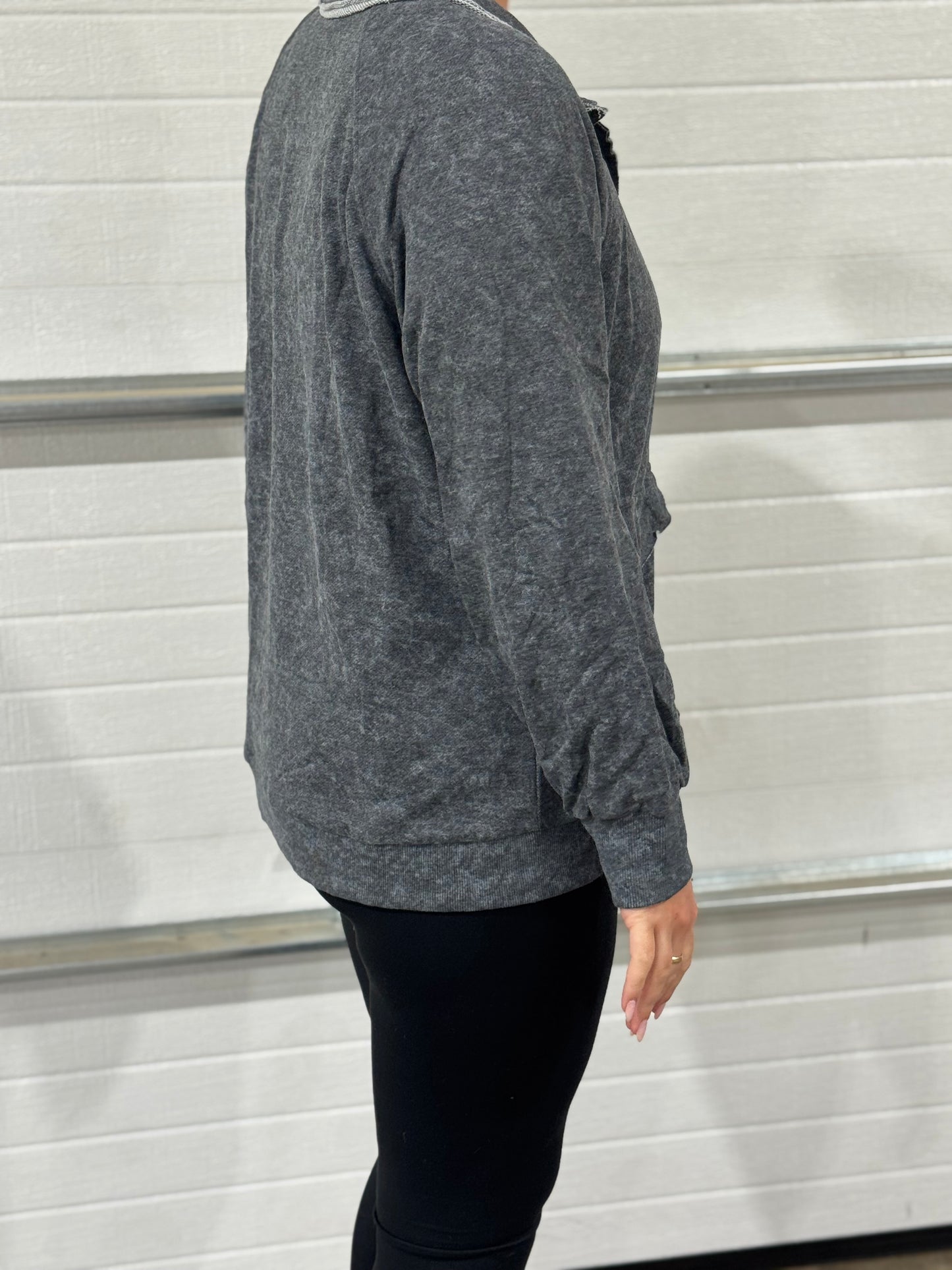 Casual Vintage Washed Flap Pocket Button Up- DEAL #10