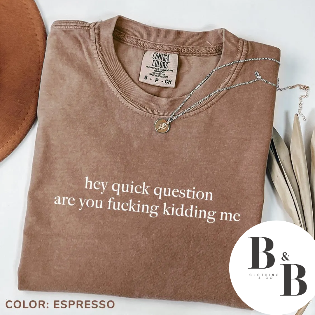 Hey Quick Question