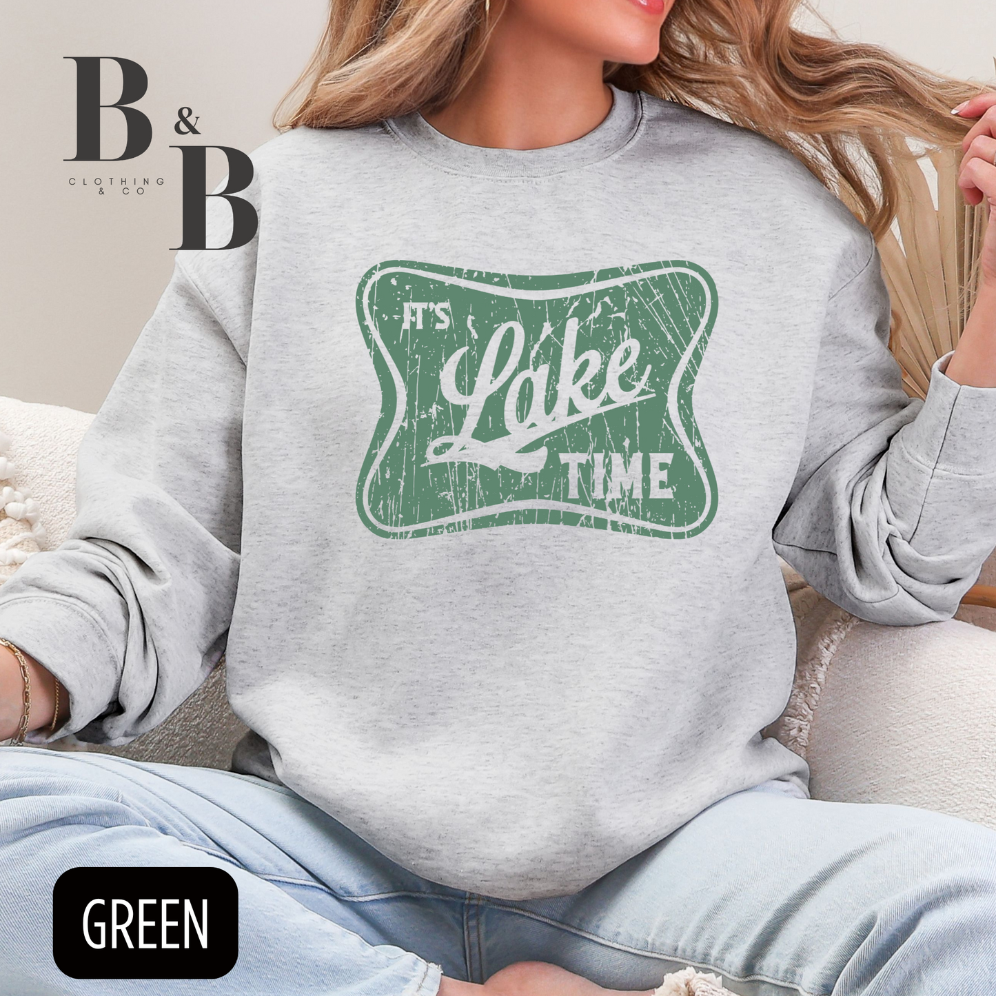 It's Lake Time Crewneck