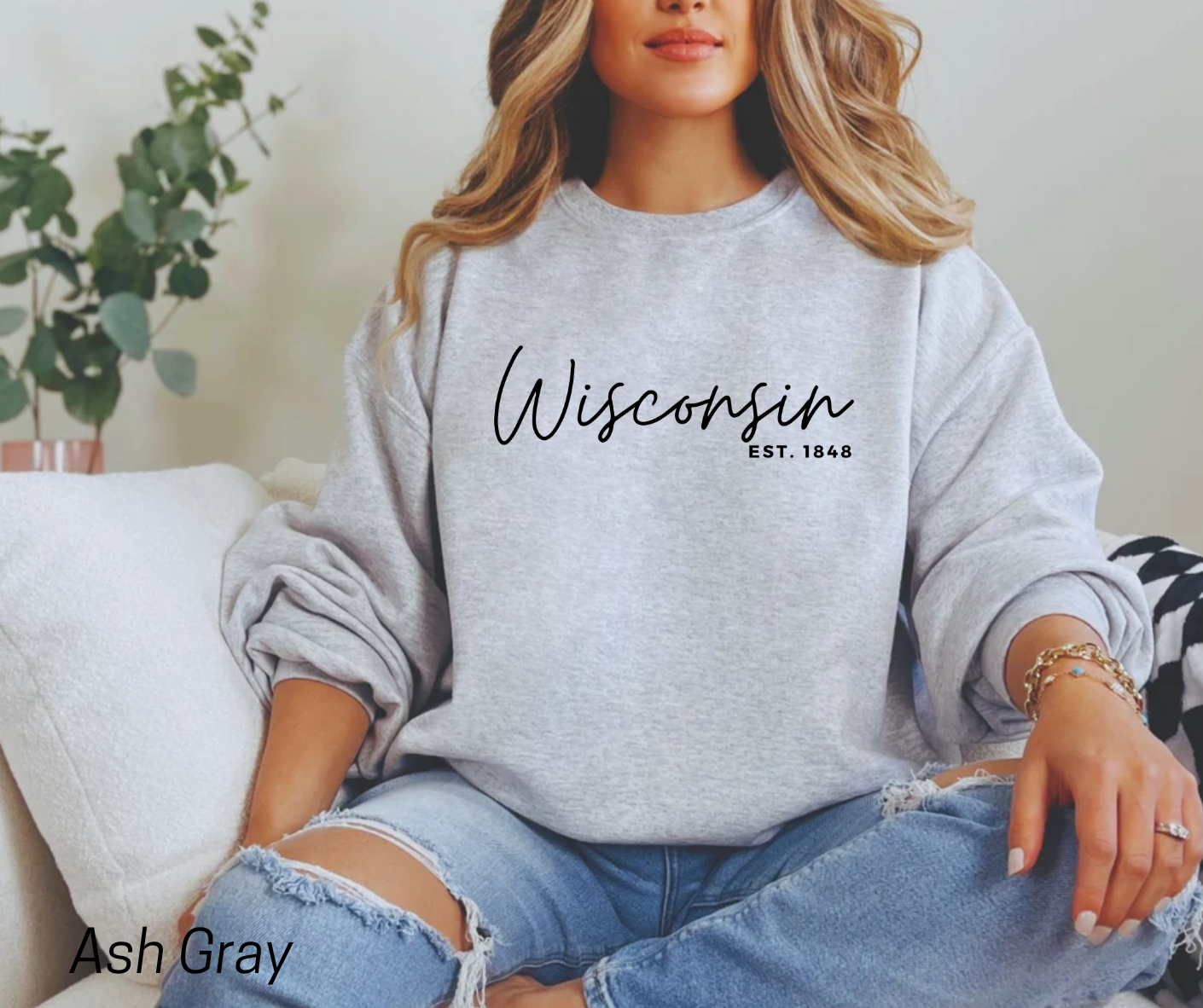 WI Script Sweatshirt