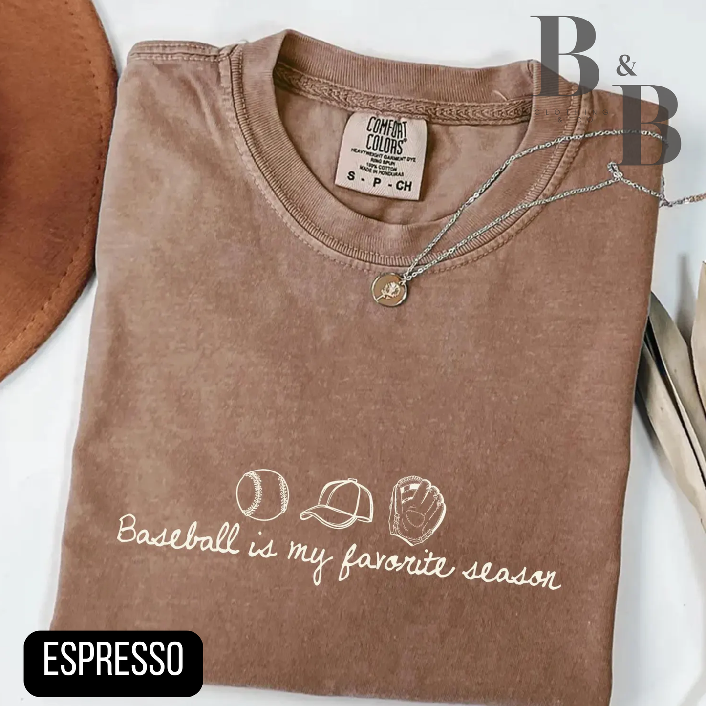 Baseball Is My Favorite Season Comfort Color Tee