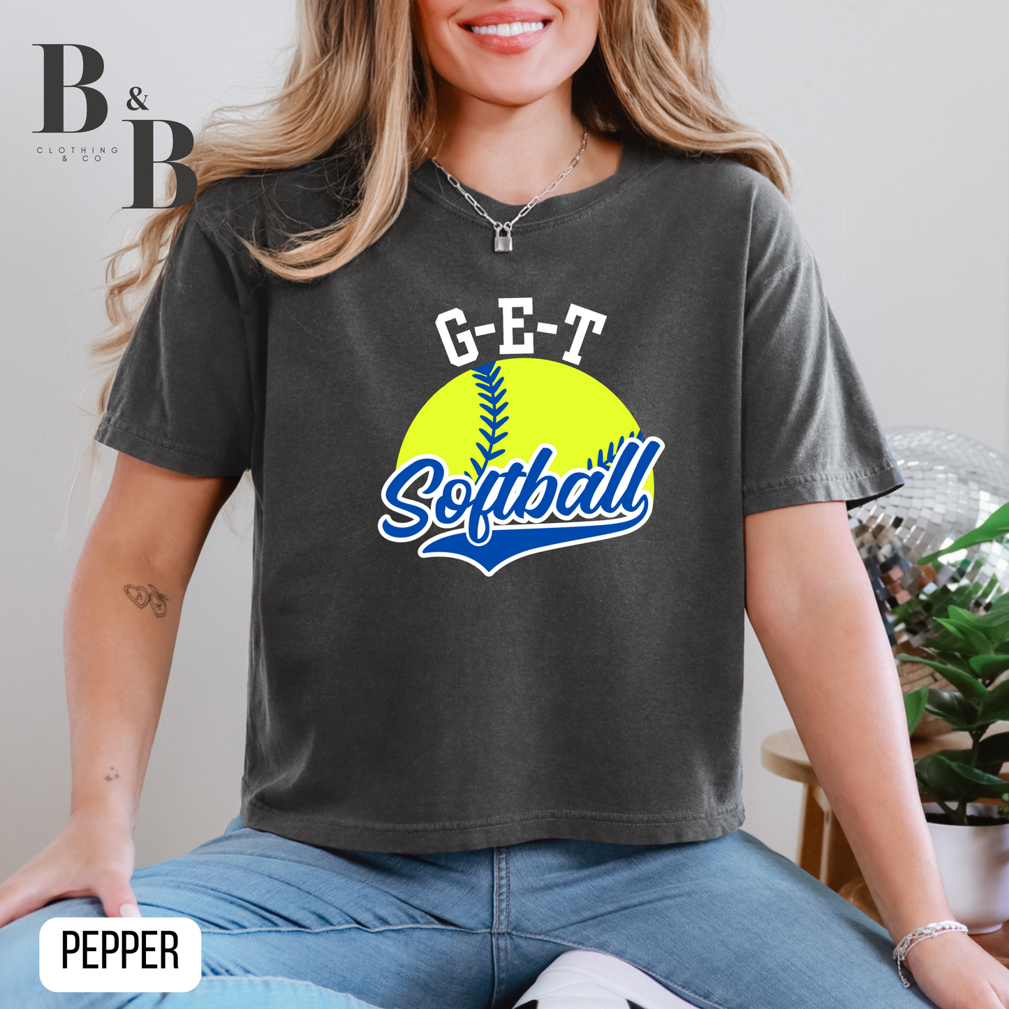 G-E-T Softball 2 Women's Boxy Tee