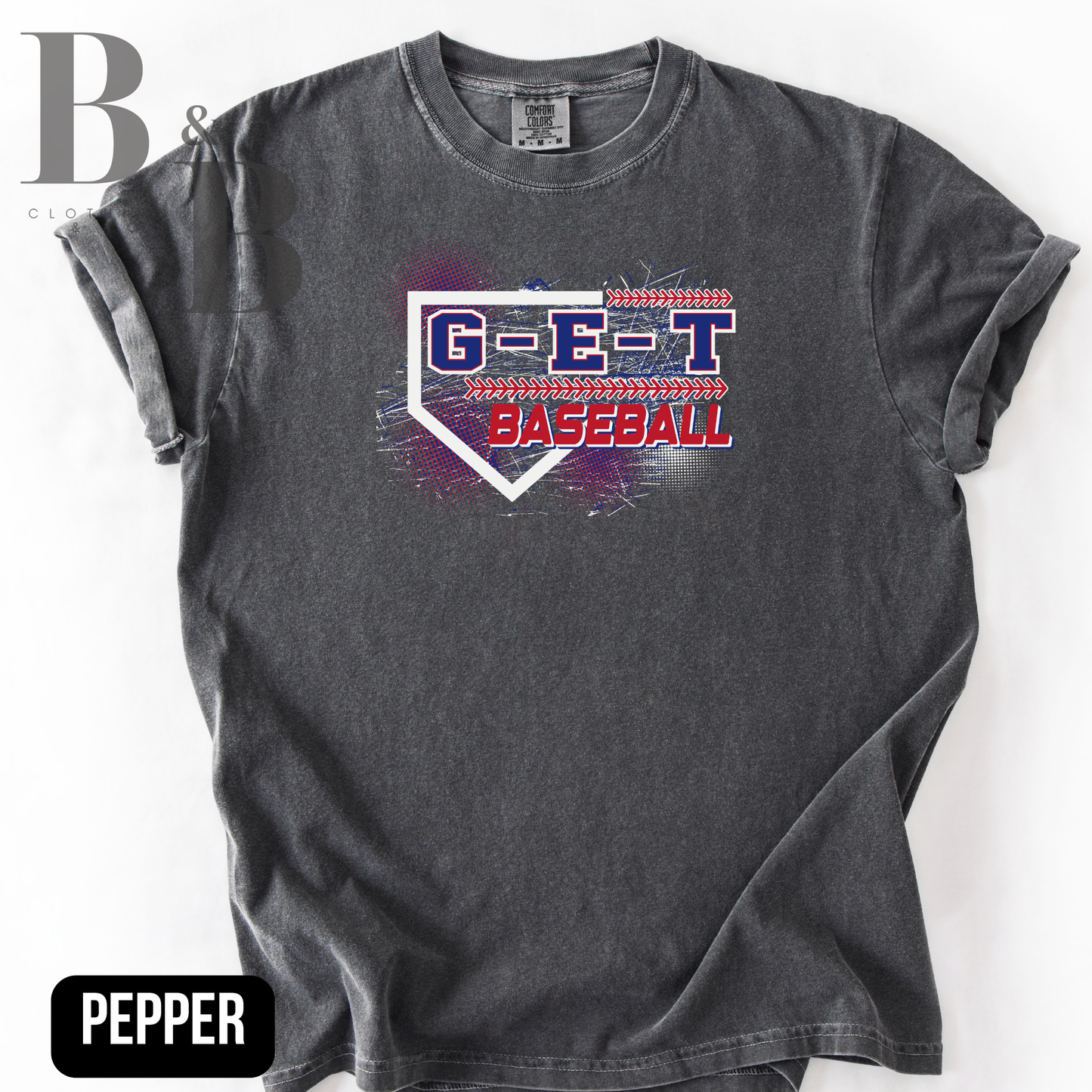 G-E-T Baseball 2 Adult Comfort Colors