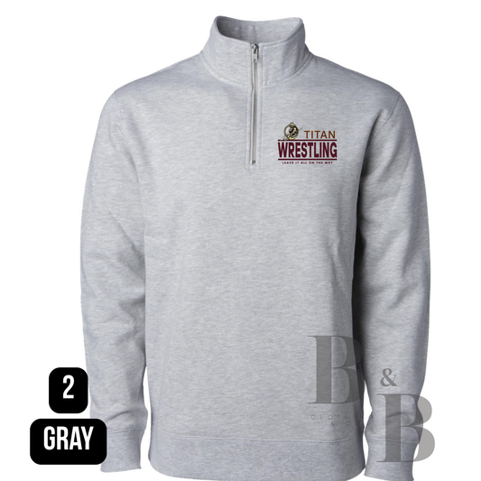 Titan Wrestling Cotton Quarter Zips