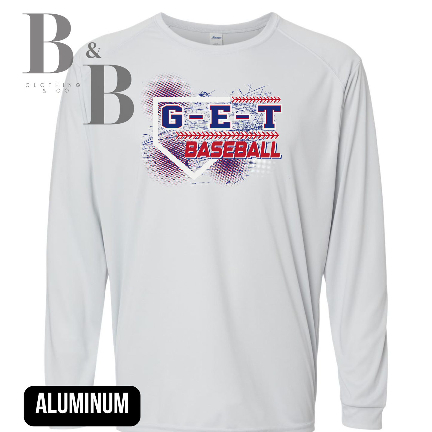 G-E-T Baseball 2 Adult Performance Long Sleeve Shirts