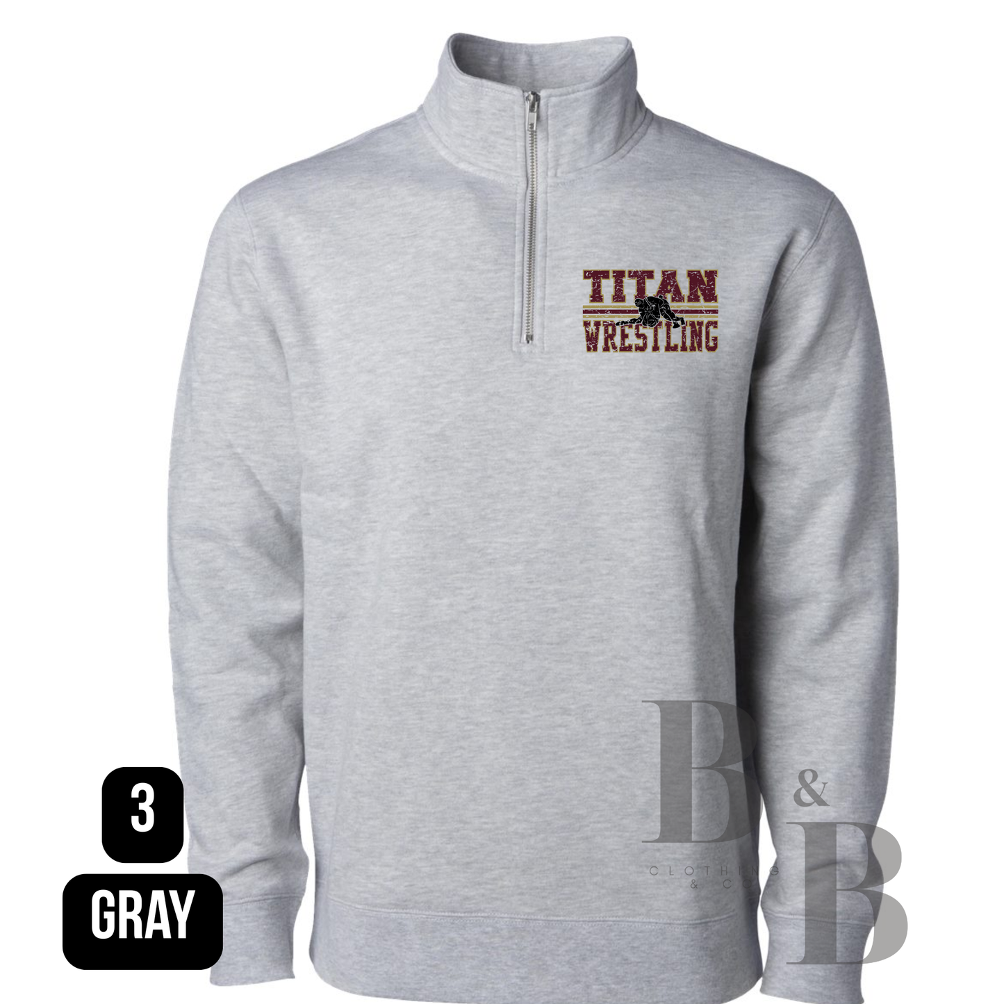 Titan Wrestling Cotton Quarter Zips