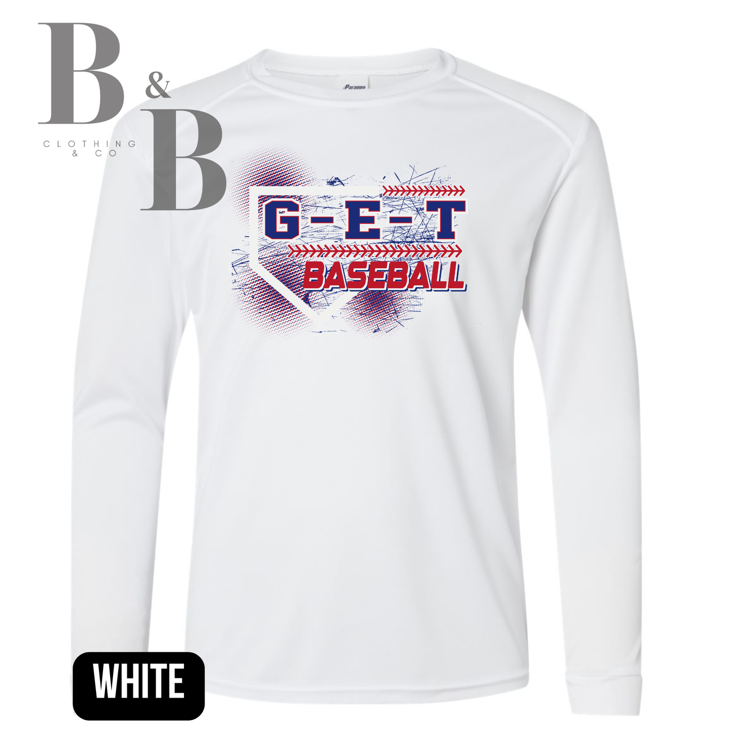 G-E-T Baseball 2 Adult Performance Long Sleeve Shirts