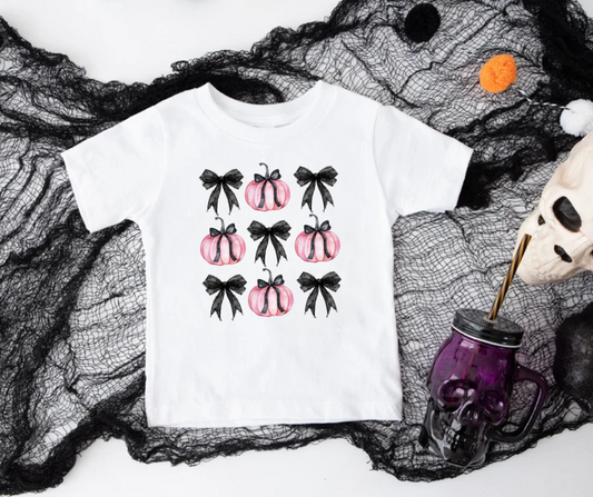 Bow Halloween Collage Tee- Toddler Sizes