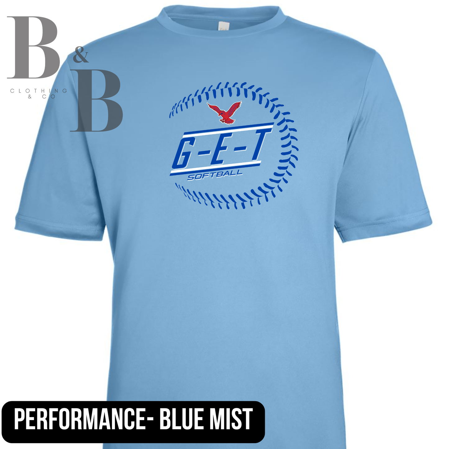 G-E-T Softball 1 Adult & Youth Performance Tee