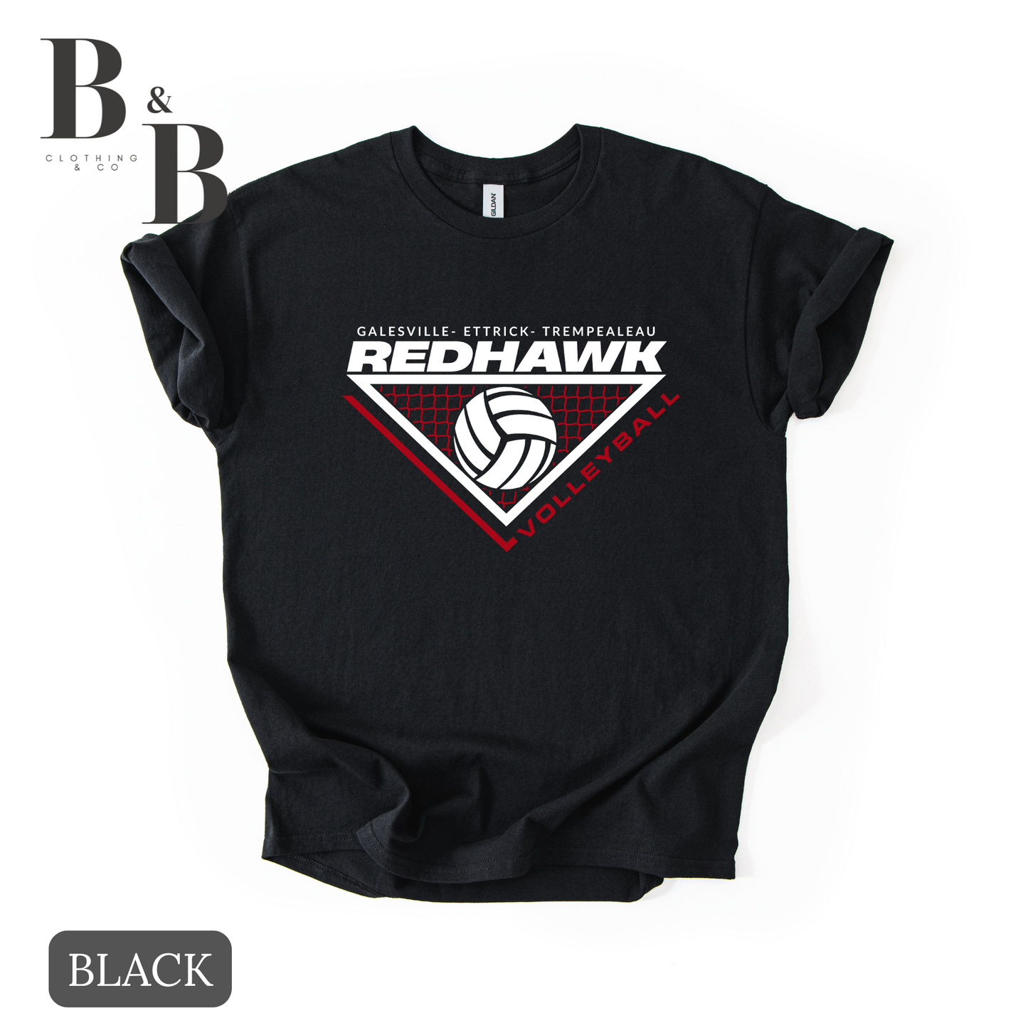 Gale-Ettrick-Tremp Redhawk Volleyball Tee/Crewneck/Hoodie