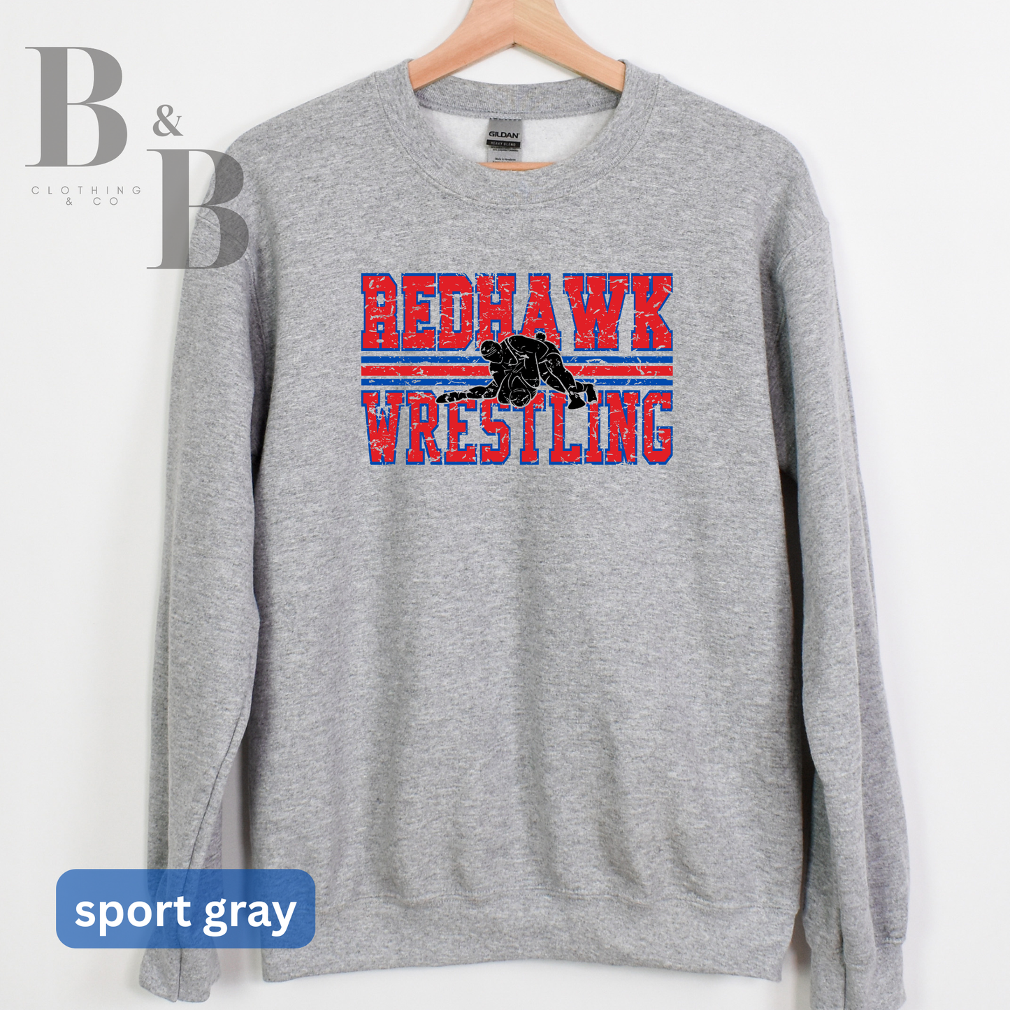Redhawk Wrestling Tee|Crewneck|Hoodie Adult & Youth