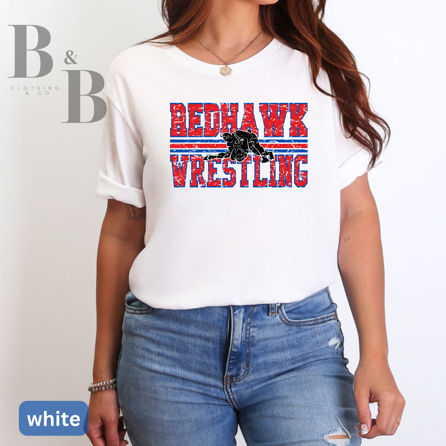 Redhawk Wrestling Tee|Crewneck|Hoodie Adult & Youth