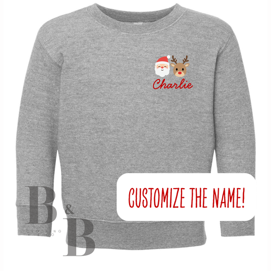 Customizable Holiday Toddler Crewnecks- DEAL #7