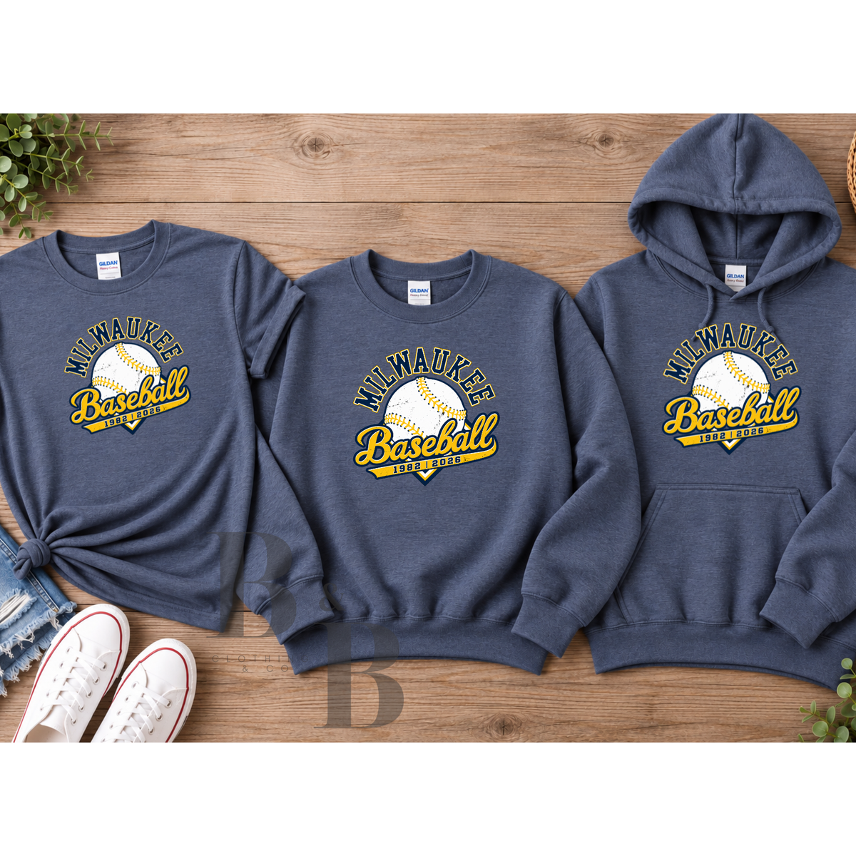 1982|2026 Milwaukee Heather Navy Blue Adult & Youth