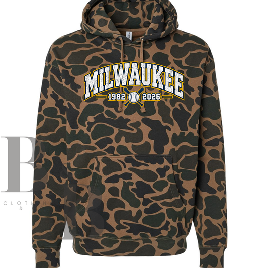 Milwaukee Duck Camo Hoodie- Adult/Youth
