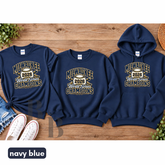 World Series Champions Sport Gray|Navy Adult & Youth