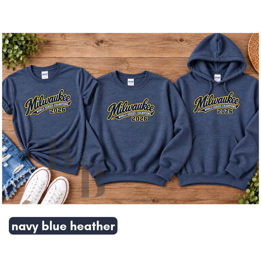 Milwaukee Champions Navy Heather Adult