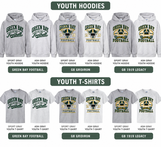 GB Youth Variety Tee|Crewneck|Hoodie