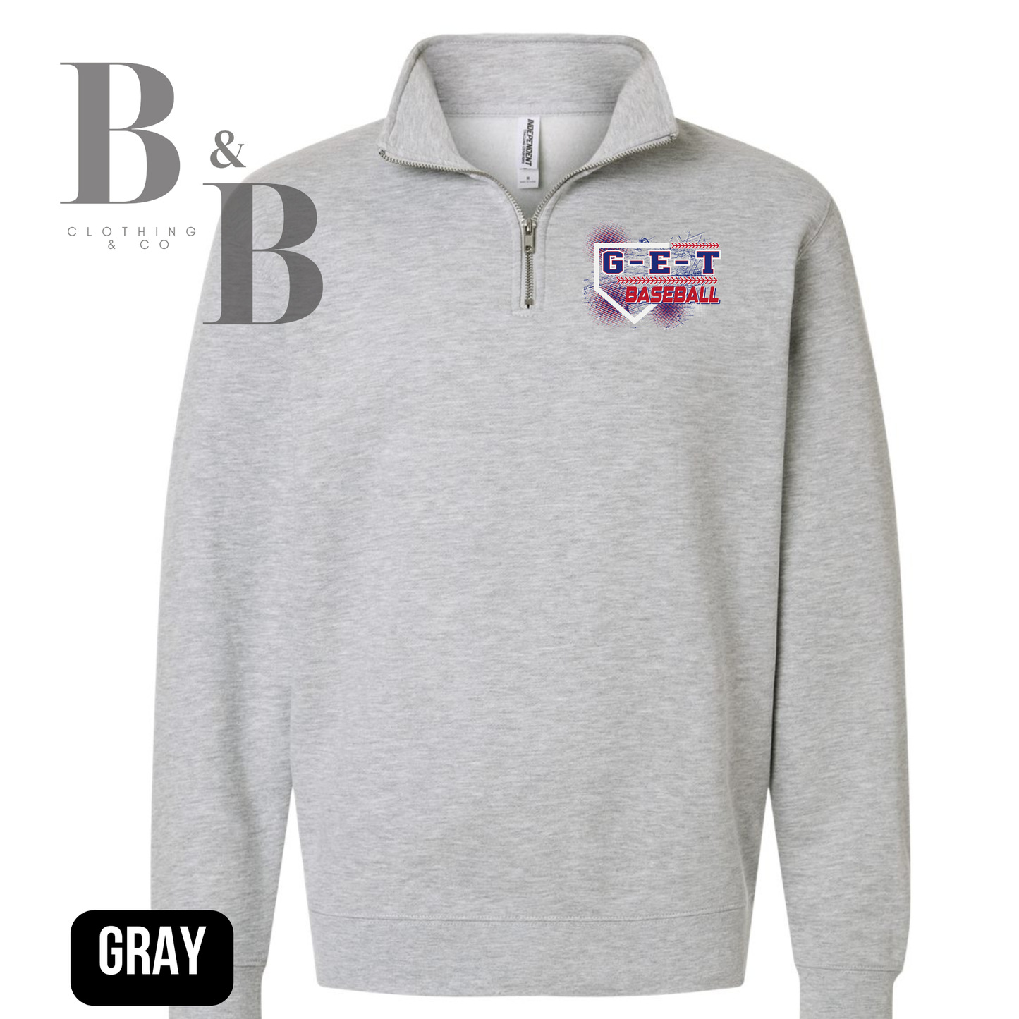 G-E-T Baseball Quarter Zips
