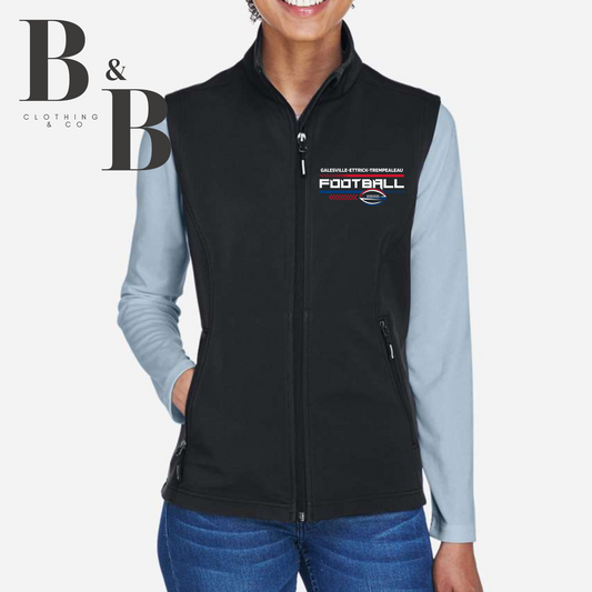 G-E-T Football Womens Soft Shell Vest