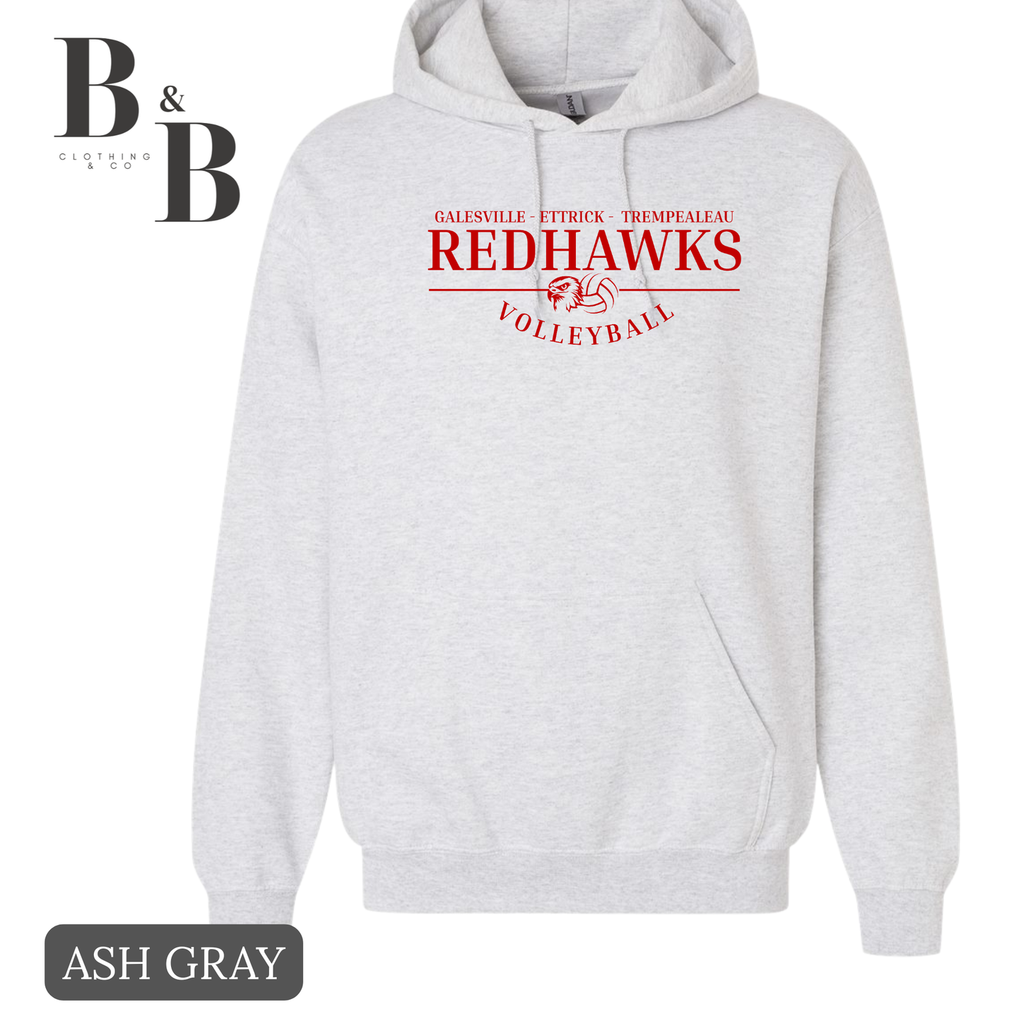 #4 Redhawks Volleyball Tee/Crewneck/Hoodie