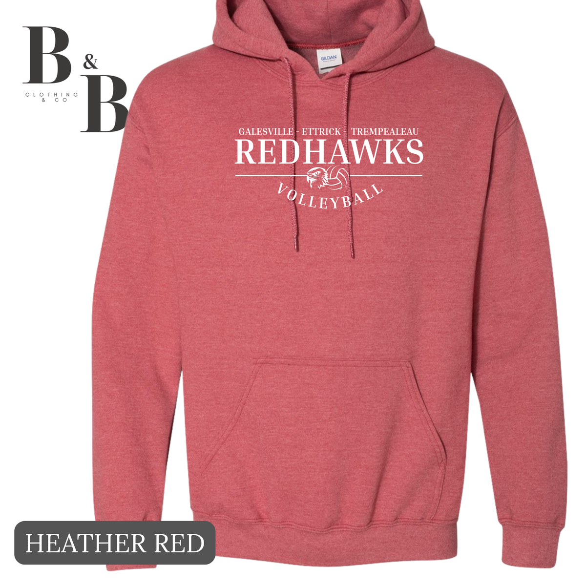 #4 Redhawks Volleyball Tee/Crewneck/Hoodie