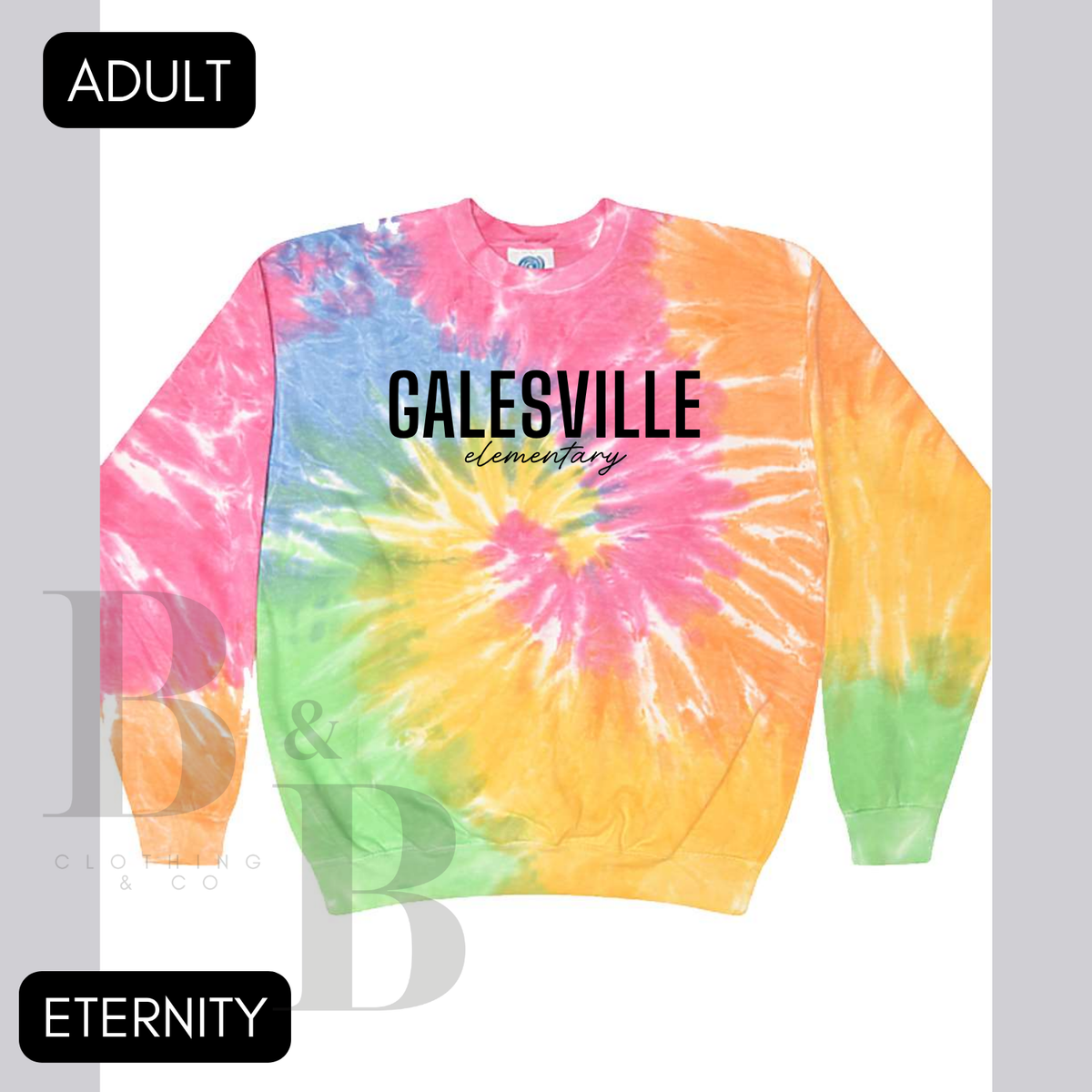 GE- Adult Tie-Dye Crewneck Sweatshirt