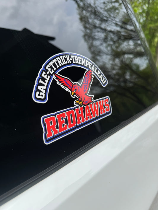 G-E-T Redhawks Decal Stickers- Vehicles, Windows & More.