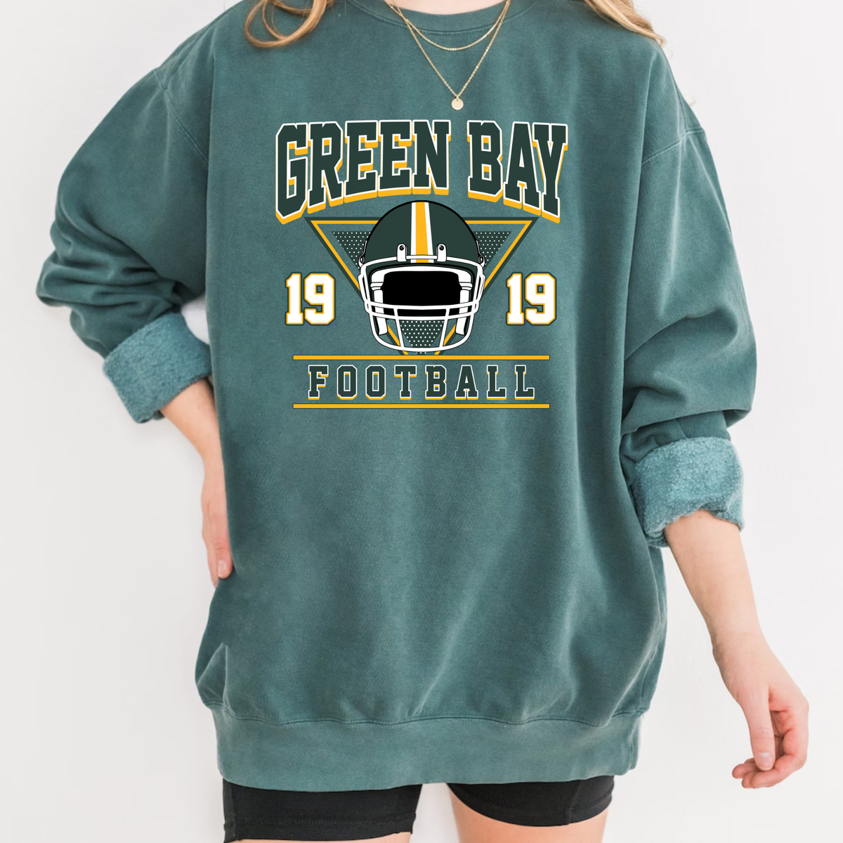 GB Gridiron Comfort Colors Crewneck