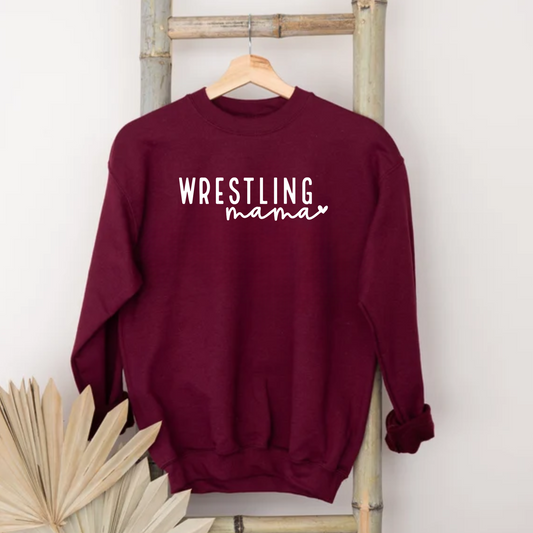 Wrestling Mama Maroon & White