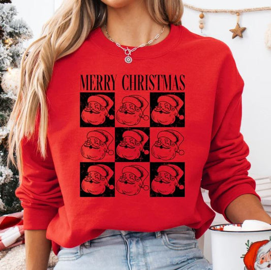 Santa Checkered Collage